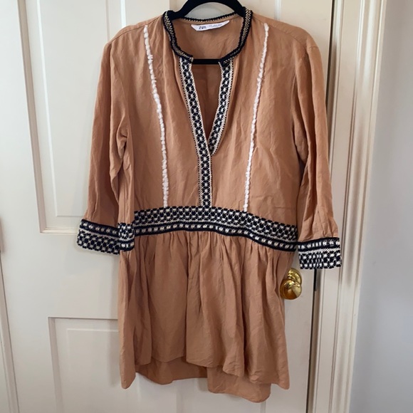 Zara Short Tunic Dress Embroidered! - Picture 1 of 4